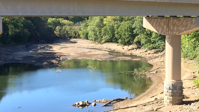 The north end of the Jersey City Reservoir in Boonton and Parsippany showed signs of drought in September 2015.