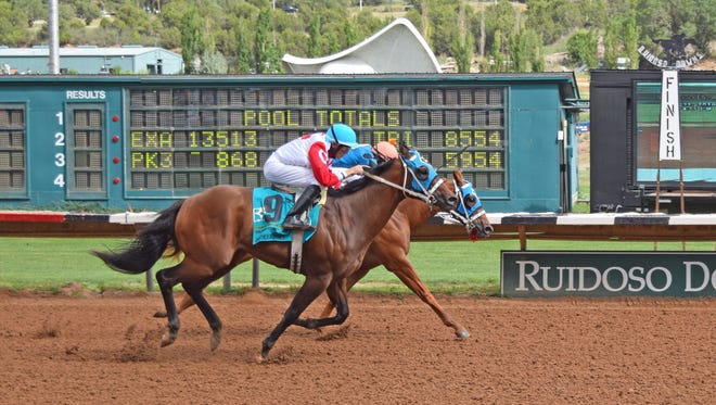 Ignored led the Todd Fincher-trained domination of the $173,171 Mountain Top Thoroughbred Futurity during Zia Festival Sunday.