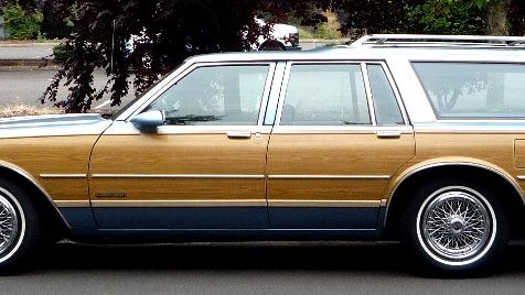 Although all of the B-Body platform General Motors full-size station wagons were similar mechanically and in dimensions, each had its distinct touches. Shown here is a classic example of a beautiful 1987 Pontiac Safari, a model identical to reader Georgia Algiere who owned one.
