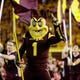 Arizona State mascot Sparky during PAC-12 action on Oct. 28, 2017  in Tempe, Ariz.
