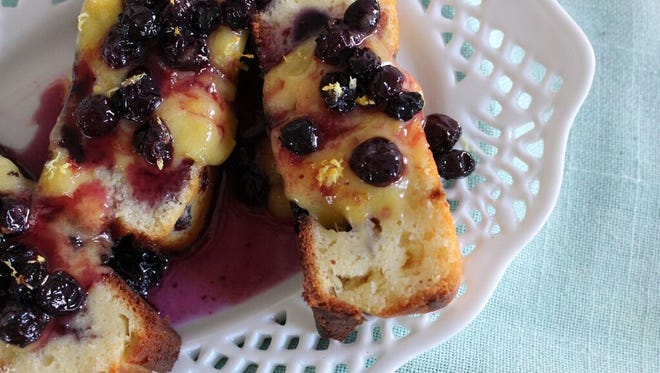 This Blueberry & Lemon Curd Breakfast Bread is my homage to “The Great British Baking Show.”
