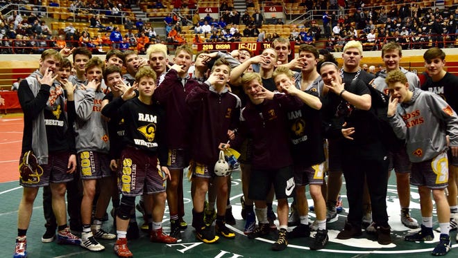 Ross Wrestling came from behind to win 37-36 on 5th tiebreaker to advance to the final four.