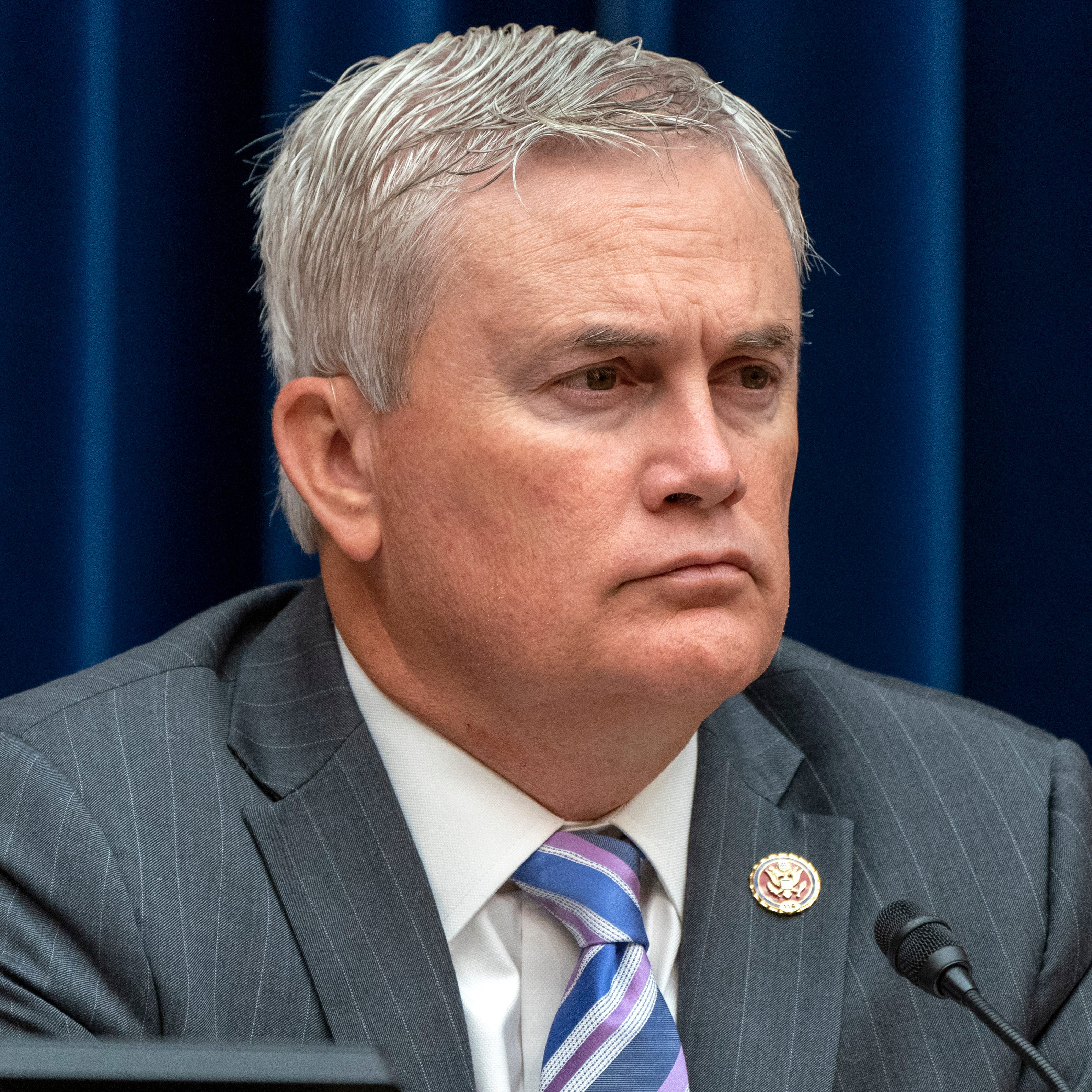 FILE - U.S. House Committee for Oversight and Reform ranking member Rep. James Comer Jr., R-Ky., listens during a hearing on the Washington Commanders' workplace conduct, Wednesday, June 22, 2022, on Capitol Hill in Washington. The congressional investigation of the NFL's Washington Commanders will end when Republicans take over early next year. Comer issued a statement Thursday, Nov. 17, 2022, saying simply, 'It's over." (AP Photo/Jacquelyn Martin)
