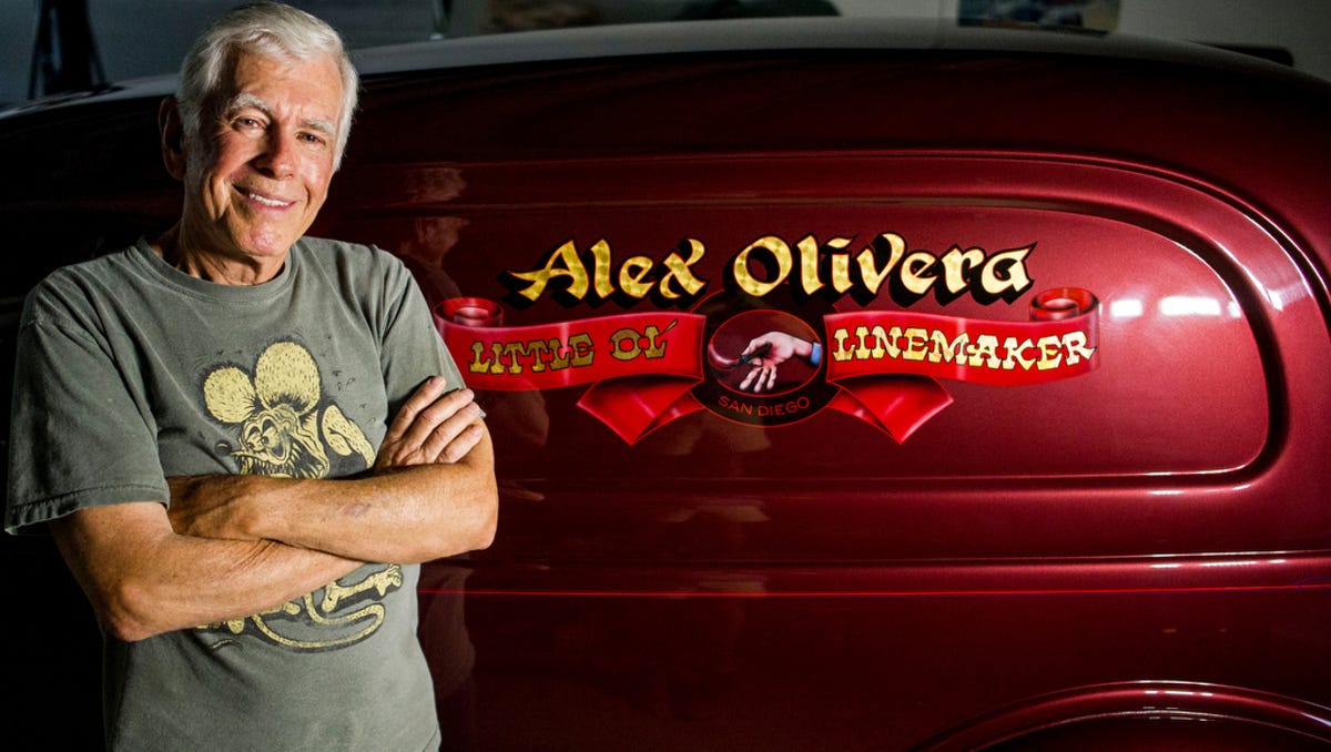 Master Pinstriper Alex Olivera Paints Some Most Prestigious Vehicles