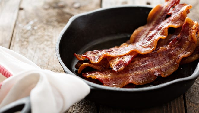 Bacon in a pan