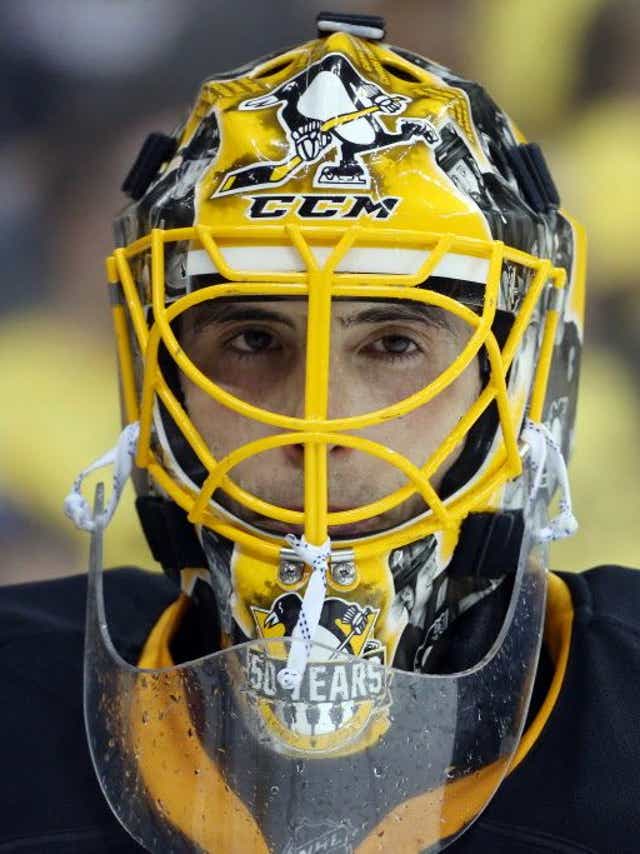 In Surprise Start Marc Andre Fleury Comes Up Big For Penguins