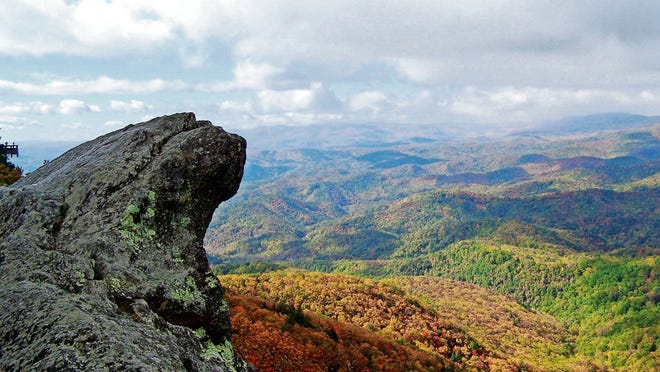 The Blowing Rock in North Carolina.