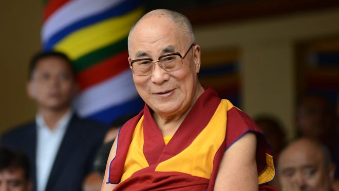 This file photo taken on June 21, 2015 shows the Dalai Lama attending an event in India. President Obama met with the Dalai Lama at the White House on Wednesday.