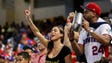 March 12: Dominican Republic fans cheer during the