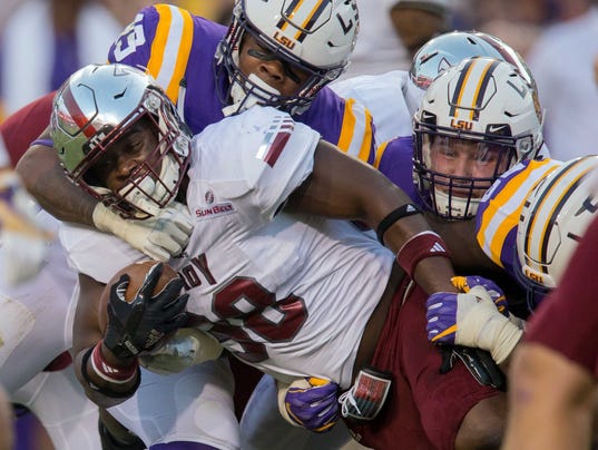 NCAA Football: Troy at Louisiana State