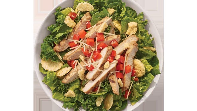 The Super Green Caesar Salad at Tropical Smoothie Cafe is one of the new menu items.