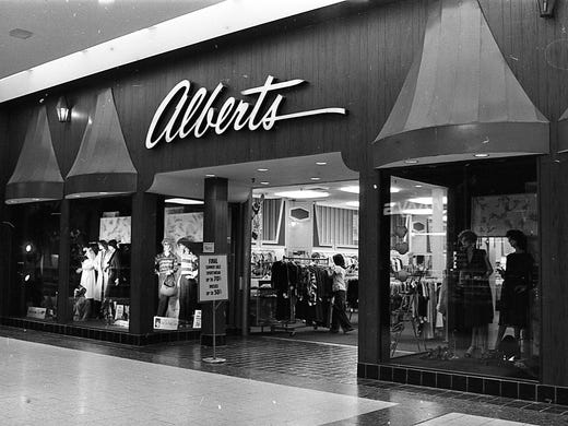 Alberts at the Lansing Mall, July 24, 1979.