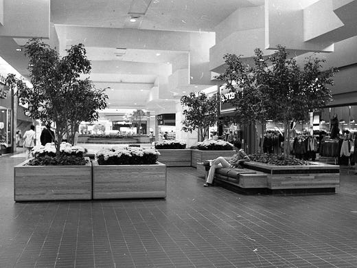 Lansing Mall stores, July 24, 1979.