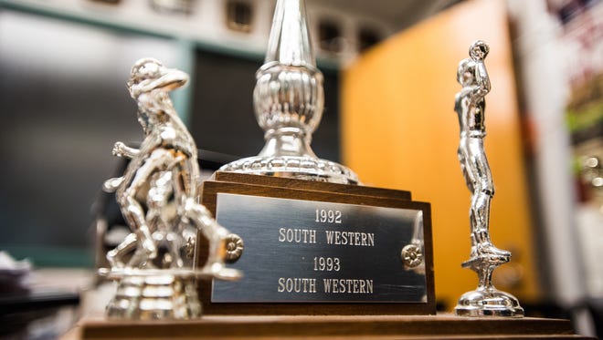 The original Hanover City Cup remains at South Western High School. The Mustangs won the last title in 1995.