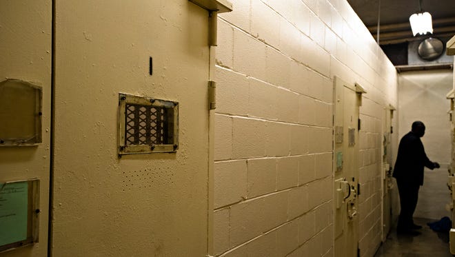 Solitary confinement cells at Draper Correction Facility in Elmore County, Ala., on Monday, Feb. 6, 2017. Draper Correction Facility is the oldest correction facility in the state of Alabama. The prison opened in 1939. It is currently housing 1059 prisoners, Draper's designed capacity is 656. 