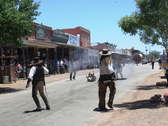Re-enactors take to the streets during the annual Wyatt