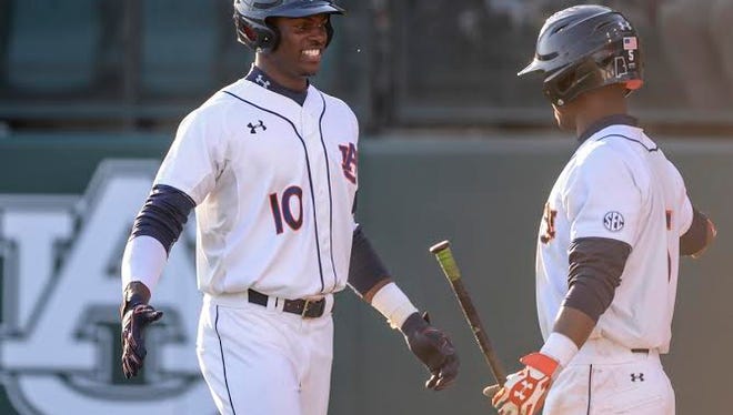 Auburn outfielder Anfernee Grier is expected to be picked in the first day of the 2016 Major League Baseball draft.