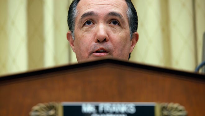 U.S. Rep. Trent Franks during a House Judiciary Committee's Subcommittee on the Constitution in 2011.