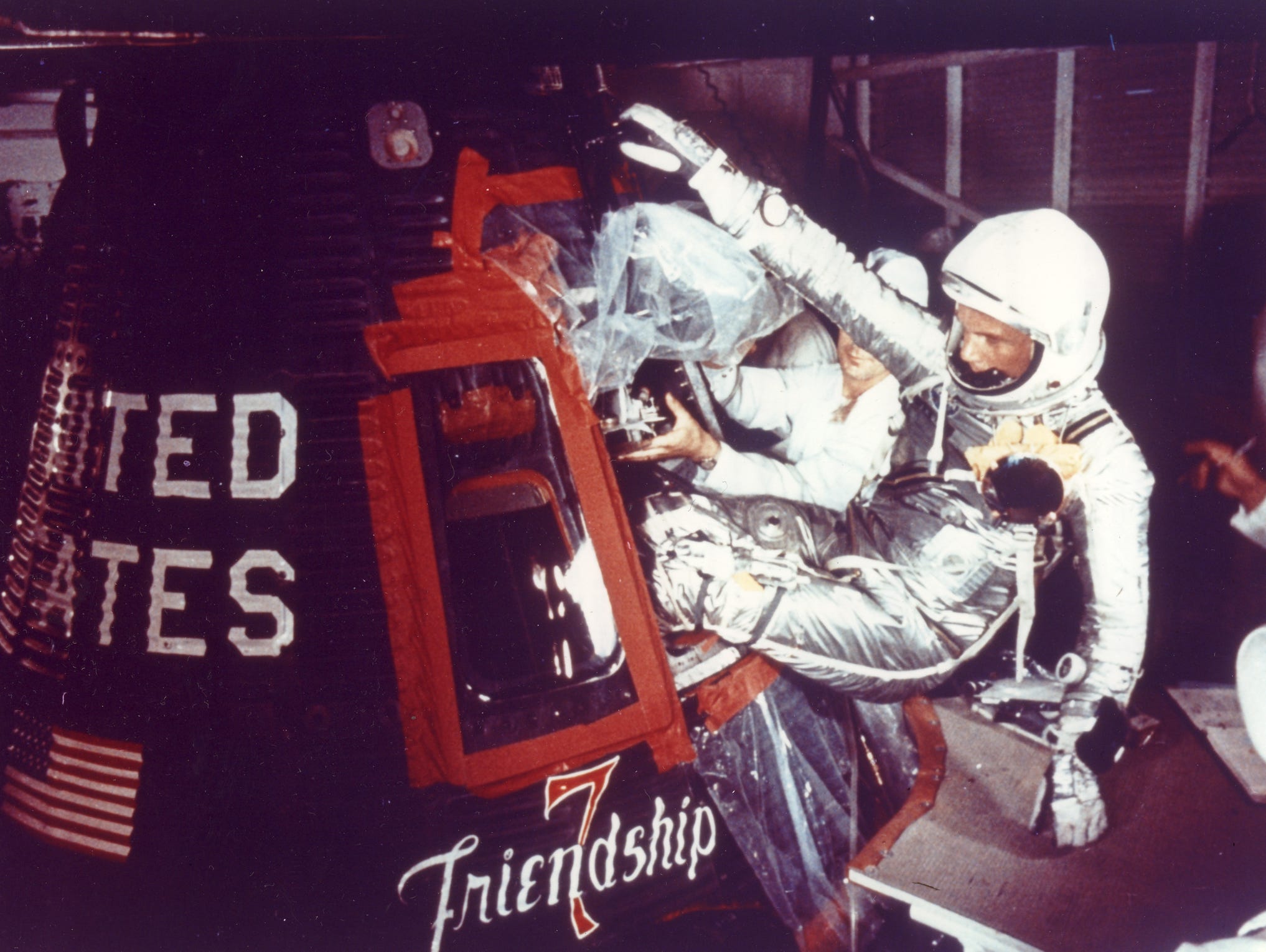 NASA Space Shuttle Mission Mercury-Atlas 6 John Glenn Friendship 7 Sticker Decal