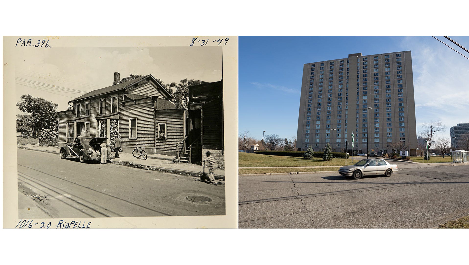Detroits Black Bottom Neighborhood See It Then And Now 