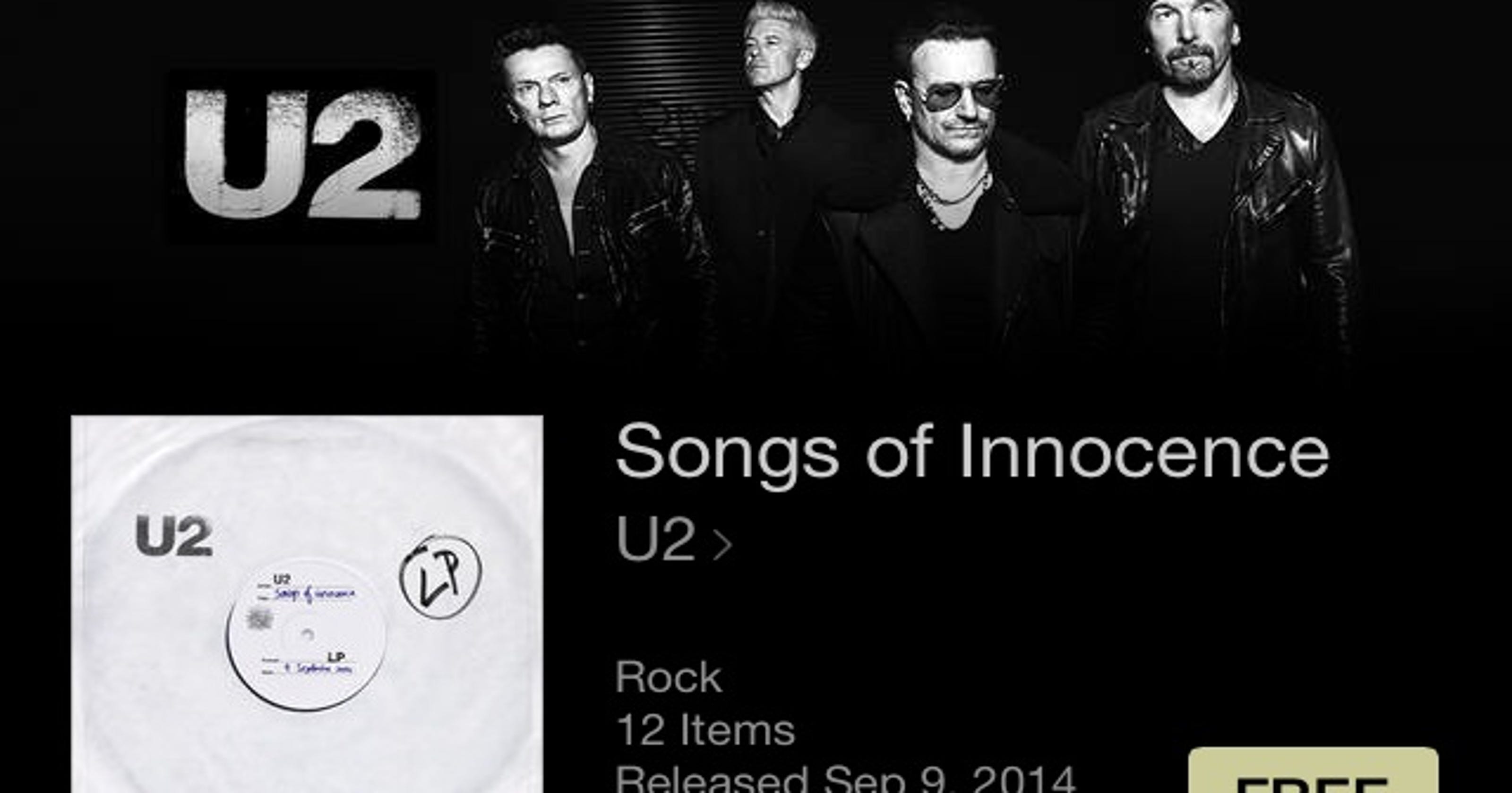 U2 drops new album for free — now — on iTunes