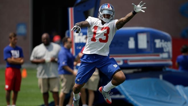 Giants rookie wide receiver Odell Beckham Jr. might be available for Sunday's game against Atlanta.