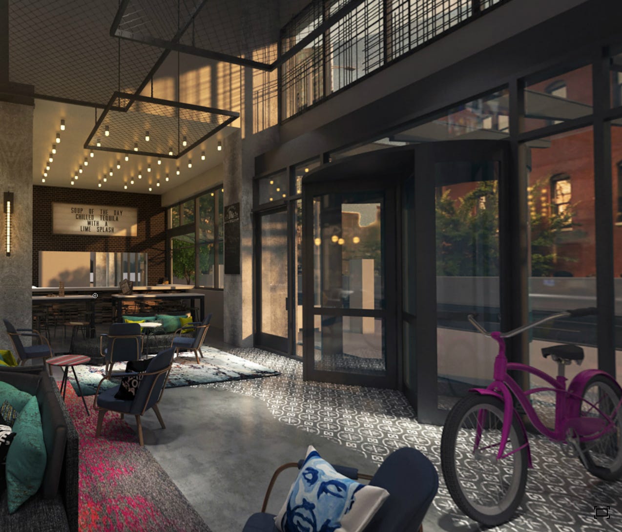 Moxy Chicago is the first of its brand in the Midwest.
