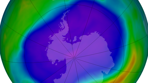 Satellites observed the largest ozone hole over An