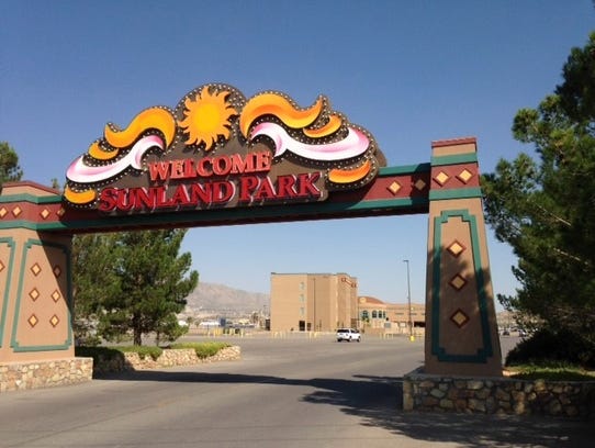 The entrance to Sunland Park Racetrack and Casino is
