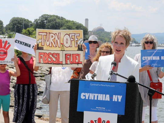 Gubernatorial candidate Cynthia Nixon speaks about