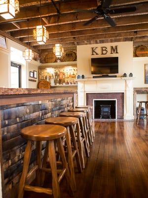 A look inside the bourbon bar and tasting room at the Mary May B&B in downtown Bardstown, Ky.