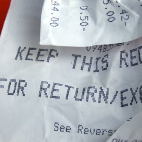If you lose your receipt, you can kiss your Foreve