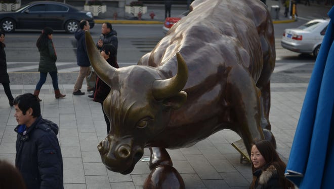 Defying skeptics, the U.S. bull market in stocks turns the ripe old age of seven on Wednesday. (Photo: AFP/Getty.)