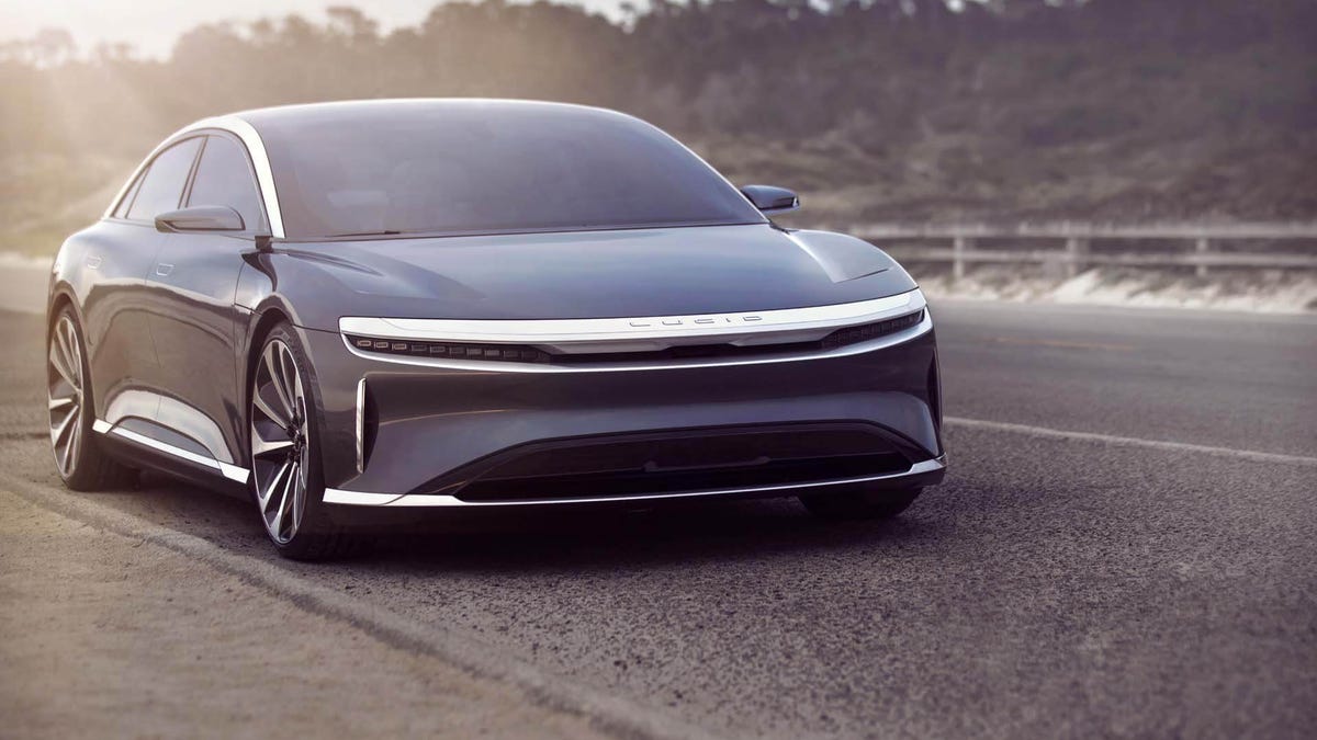 Lucid Air luxury electric sedan.