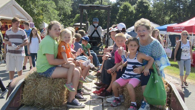 Nature Fest guests enjoy a free hayride through the park. September 10, 2016