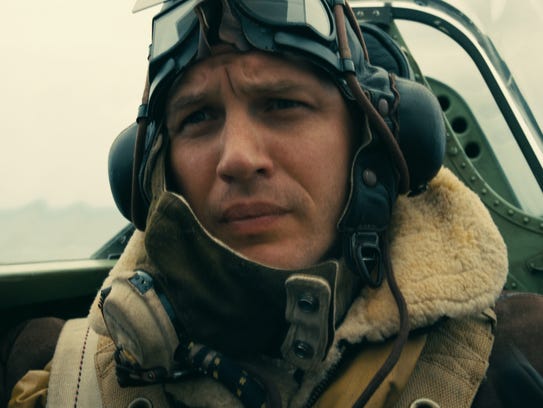Tom Hardy portrays a Spitfire pilot in 'Dunkirk.'
