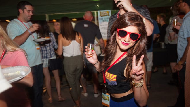 Visitors to Born & Brewed beer festival in Tucson can sample beers from 12 local brewers
