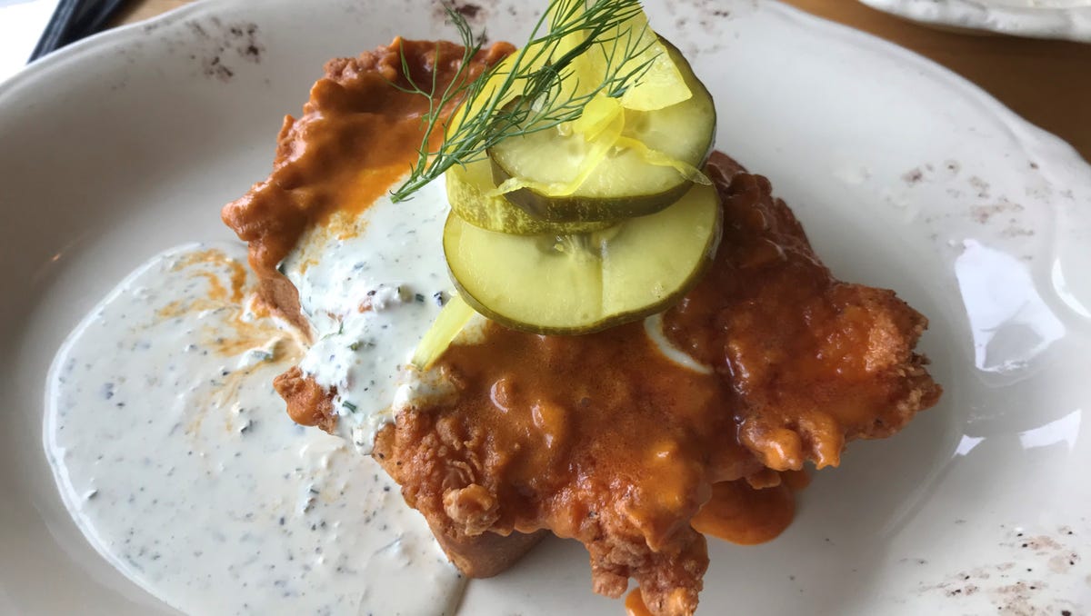 Tasty fried chicken at Dallas' Whistle Britches