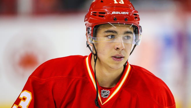 Johnny Gaudreau has a point per game in his sophomore season in the NHL.