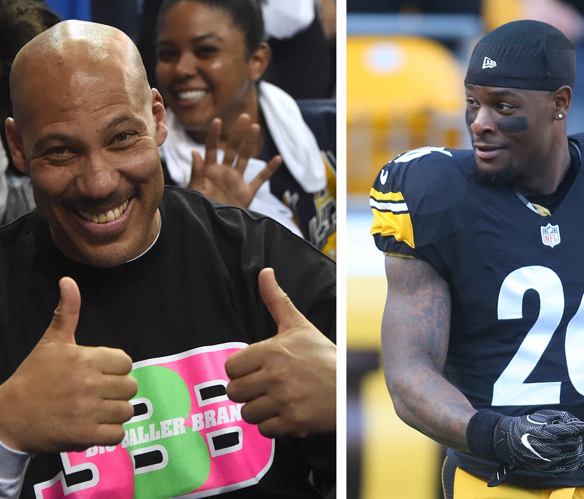 LaVar Ball and Le'Veon Bell. (USA TODAY Sports Images)