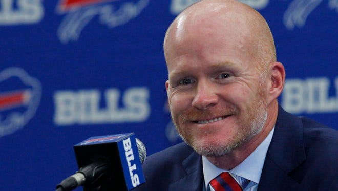 New Bills coach Sean McDermott can smile - and breathe - now that a decision has been made to keep Tyrod Taylor under a restructured contract. Resolving the issue means McDermott can move ahead full speed in making the Bills a winner.