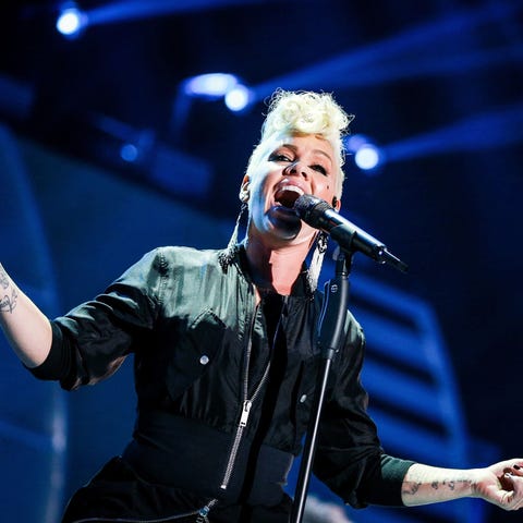 Pink performs onstage during the 2017 iHeartRadio...
