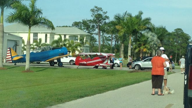 A plane crashed at the private Pine Shadows Air Park in North Fort Myers Sunday, damaging the plane but leaving the pilot unhurt.