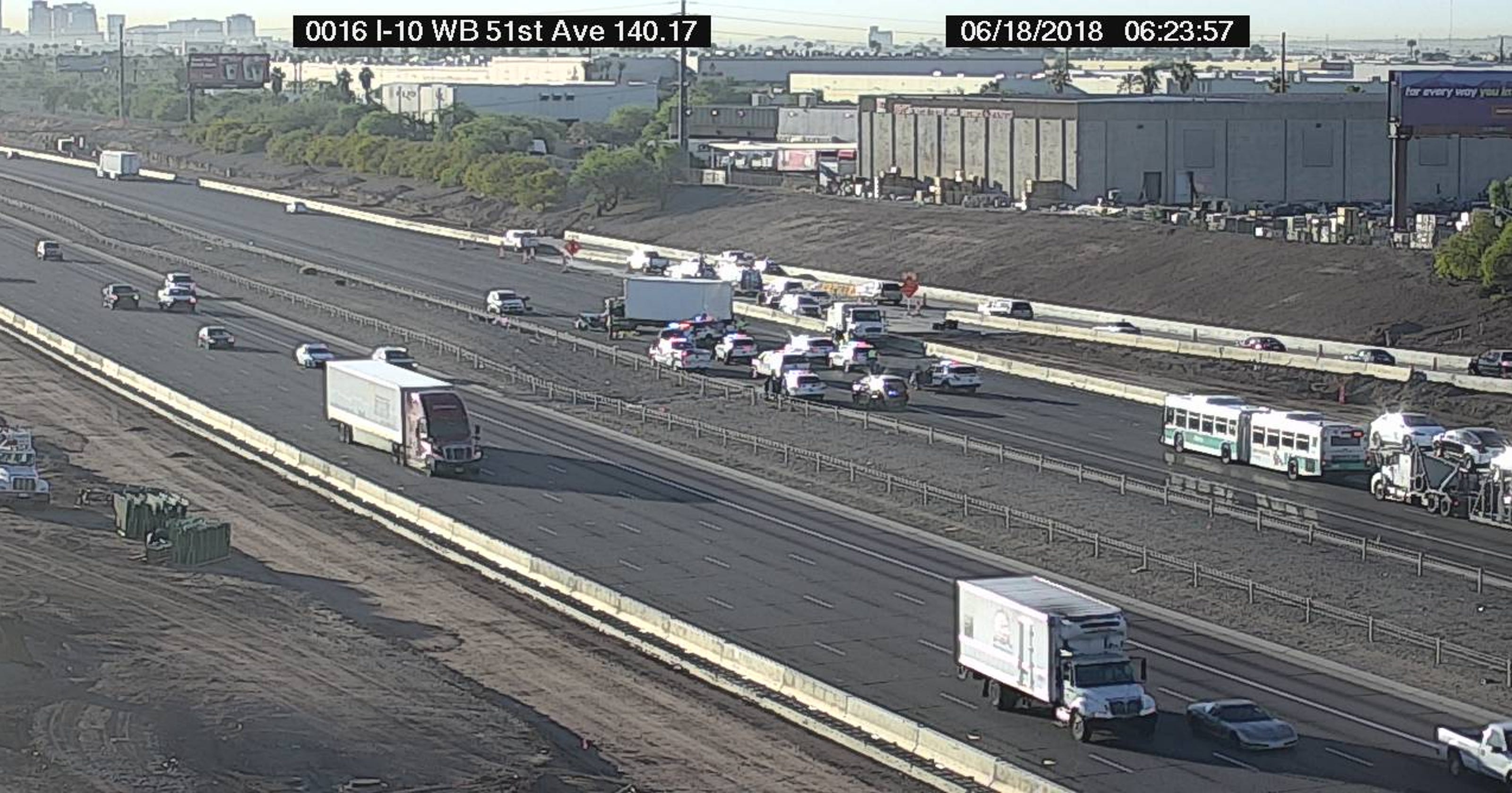 1 dead after crash on I10 in Phoenix; roads partially