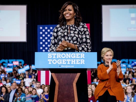 Hillary Clinton, Michelle Obama hit campaign trail together for the ...