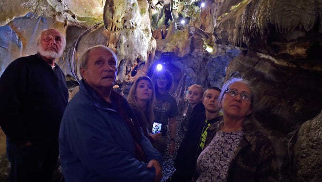 Members of the York Grotto, a local chapter of the National Speleological Society (NSS), met at Indian Echo Caverns in Hummelstown on Oct. 25 for their annual guided tour of the caverns. The group includes cavers from York, Dauphin, Cumberland and Adams Counties. 