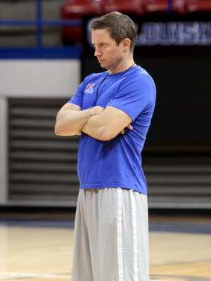 The Louisiana Tech men's basketball team practiced Wednesday at the Thomas Assembly Center in preparation for the Summer of Thunder exhibition tournament in the Bahamas, beginning this weekend.