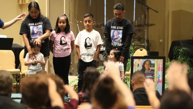 Rita Hernandez, her children and her partner, Uribe Jimenez, were prayed for during the vigil for her missing daughter Dianna. A vigil was held in honor of Diana Alvarez's birthday. She would have turned 11 Thursday, May 17, 2018. The vigil was open to the public and was held at Estero United Methodist Church, in Estero, Florida. The man suspected in the 9-year-old's 2016 disappearance is suspected in her death. Though her body has not been found, Jorge Guerrero-Torres is accused of killing Diana.