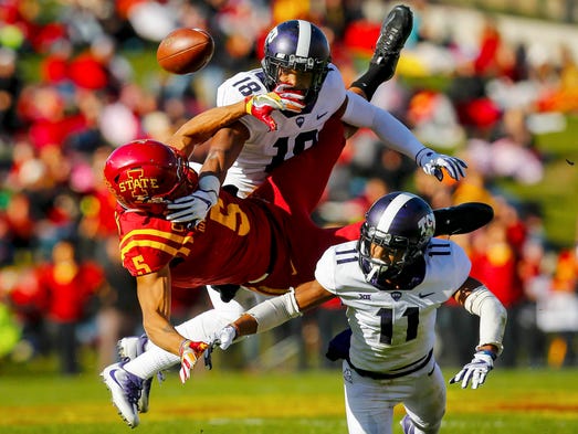 Iowa State Cyclones wide receiver Allen Lazard (5)