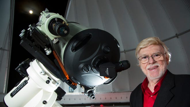 Dr. Gerald D. Ruth, Indiana University Southeast professor in the Geosciences Department, wants all in the area to visit the IUS observatory and enjoy the view. The retiring professor provided the school with a new computerized dual telescope system that is now in use at the observatory.